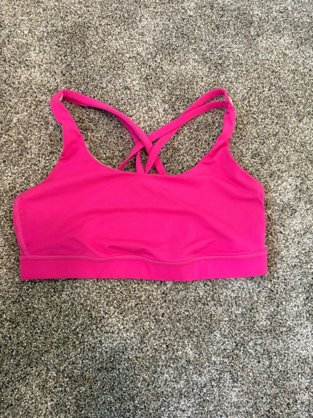 lululemon athletica Bright Pink Strappy Sports Bra